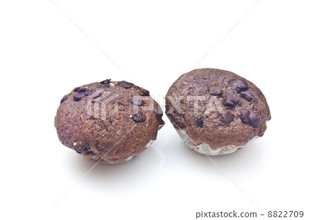 Chocolate cakes isolated on white background 8822709