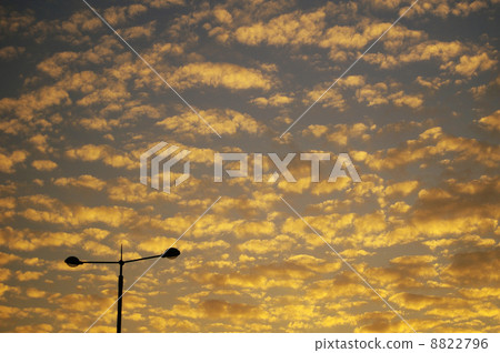 Colorful clouds at sunset 8822796