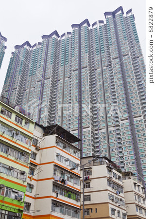 Apartment blocks in Hong Kong 8822879