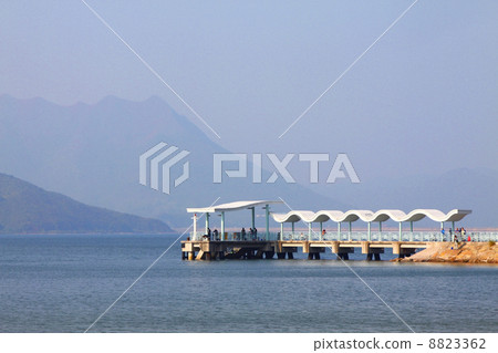 Pier in Hong Kong at day 8823362