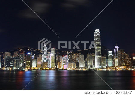 Hong Kong skyline at night Hong Kong skyline at night 8823387
