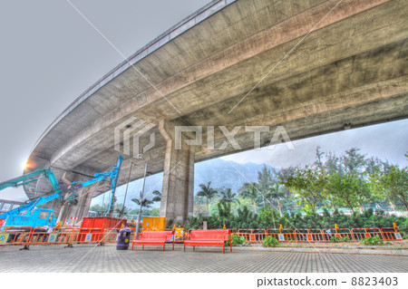 Highway in Hong Kong, HDR image. Highway in Hong Kong, HDR image. 8823403