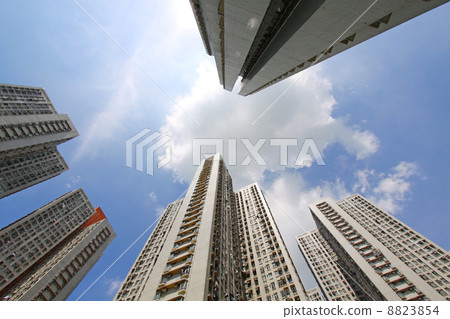 Hong Kong apartment blocks 8823854