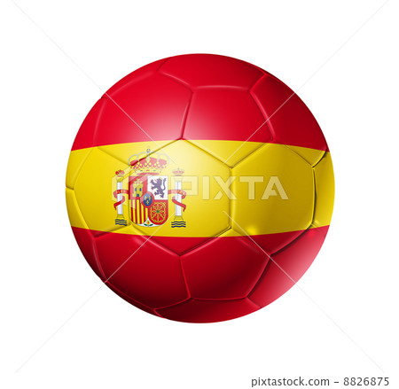 Soccer football ball with Spain flag Soccer football ball with Spain flag 8826875