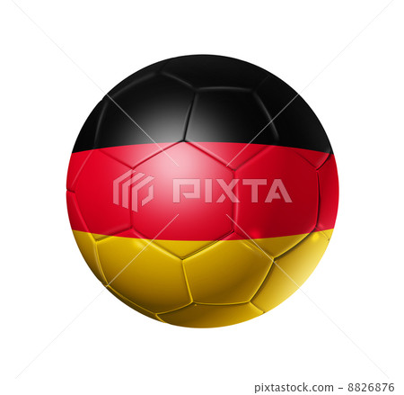 Soccer football ball with Germany flag 8826876
