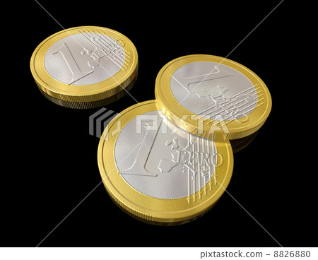 One euro coins One euro coins 8826880