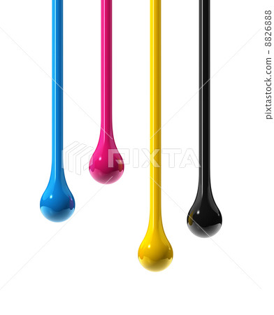 cmyk ink drops cmyk ink drops 8826888