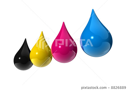 cmyk ink drops 8826889