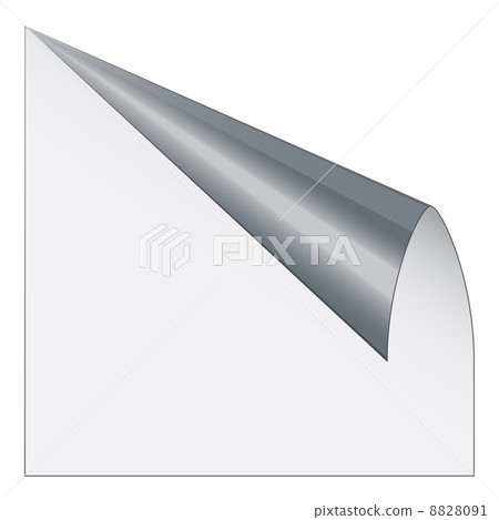 page corner with metallic backs page corner with metallic backs 8828091