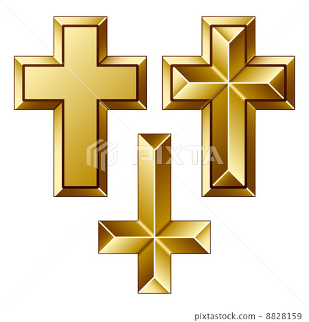 massive golden christian crosses 8828159