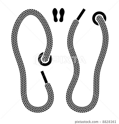 shoelace shoe print symbols 8828161