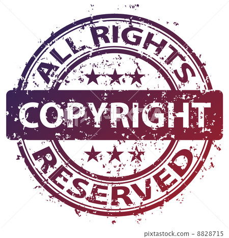 damaged copyright stamp 8828715