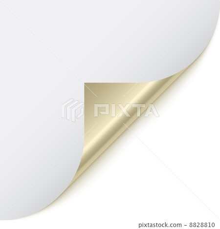 page corner with metallic backs page corner with metallic backs 8828810