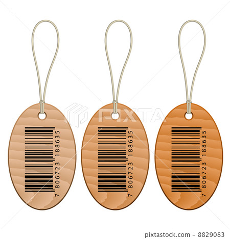 barcode wooden tags 8829083