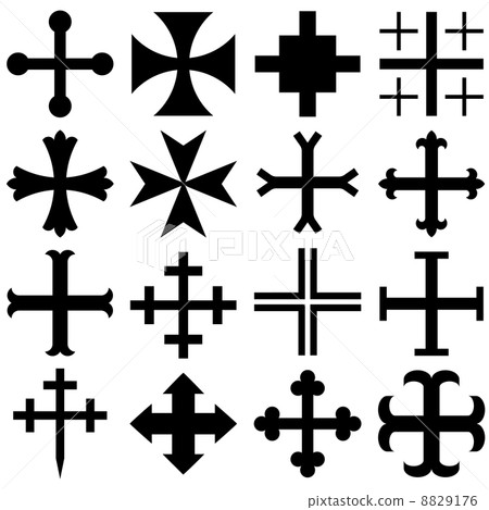heraldic crosses 8829176