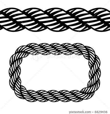 seamless black rope symbol 8829436