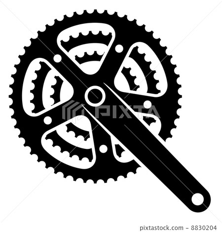 bicycle cogwheel sprocket crankset symbol bicycle cogwheel sprocket crankset symbol 8830204
