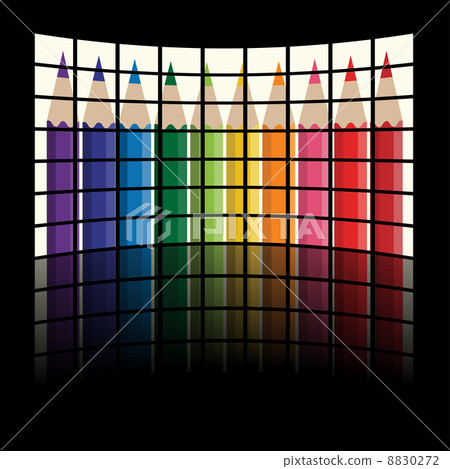 lcd tv panels - rainbow crayons lcd tv panels - rainbow crayons 8830272