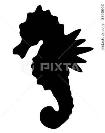 Sea-horse silhouette Sea-horse silhouette 8830608