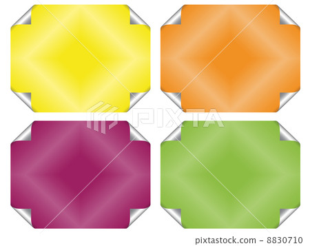 set of blank stickers set of blank stickers 8830710