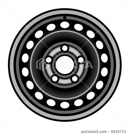 black car iron wheel rim black car iron wheel rim 8830733