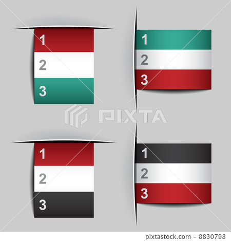 blank attached paper fictional flags 8830798
