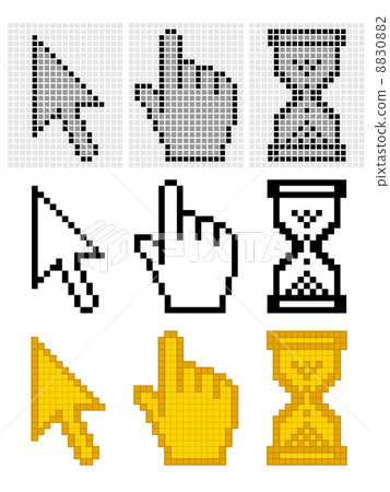 pixel cursors - easy change every color and thickness grid or remove grid pixel cursors - easy change every color and thickness grid or remove grid 8830882