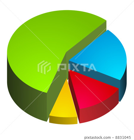 3d rounded graph - Stock Illustration [8831045] - PIXTA