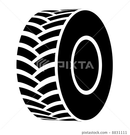 black tractor tyre symbol black tractor tyre symbol 8831111