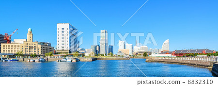 Yokohama Minato Mirai 21 Full view (Naka Ward, Yokohama City, from elephant's nose park) Yokohama Minato Mirai 21 Full view (Naka Ward, Yokohama City, from elephant's nose park) 8832310