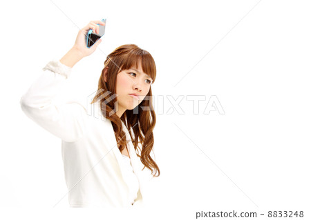 A girl with a smartphone A girl with a smartphone 8833248