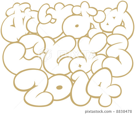 あけおめこ과 요로 14 스톡일러스트 478