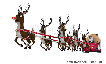 Santa Claus and reindeer Santa Claus and reindeer 8840409