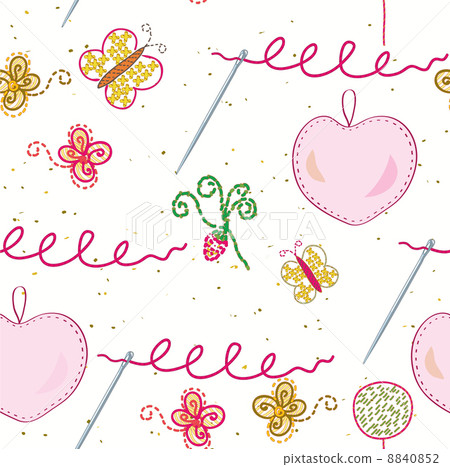 Seamless embroidery pattern 8840852