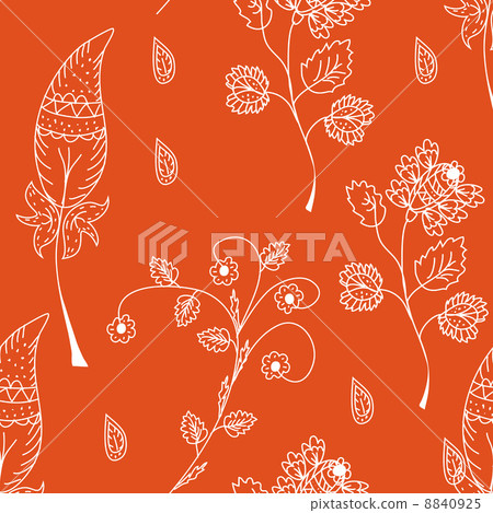 Seamless red pattern 8840925