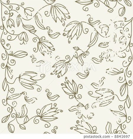 Floral tulip seamless vintage Floral tulip seamless vintage 8841697