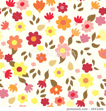 Floral seamless cute pattern 8841886