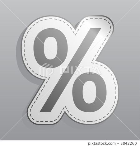 percent sticker icon 8842260