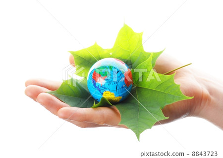 globe in hand globe in hand 8843723