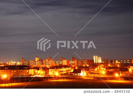skyline at night skyline at night 8845530
