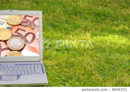 laptop and money laptop and money 8846351