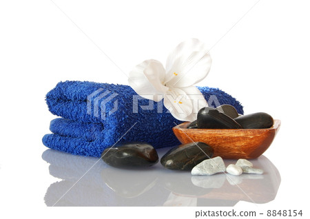 towel and flower towel and flower 8848154