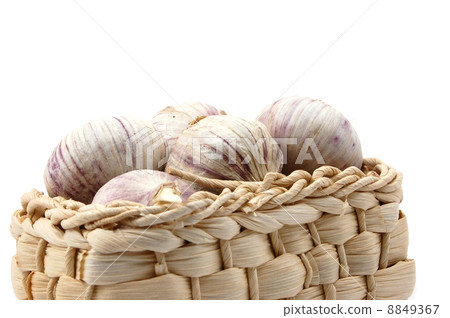 garlic isolated on white 8849367