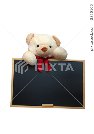 teddy with empty blackboard 8850106