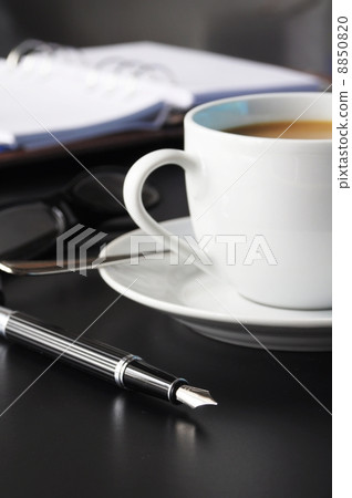 coffee organizer on a table coffee organizer on a table 8850820