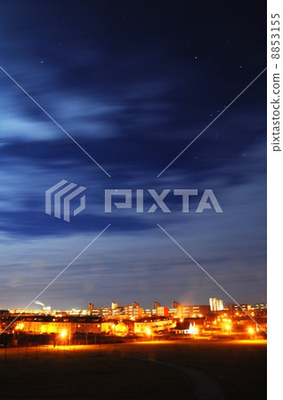 city and sky at night city and sky at night 8853155
