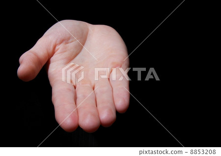 empty hands on black 8853208