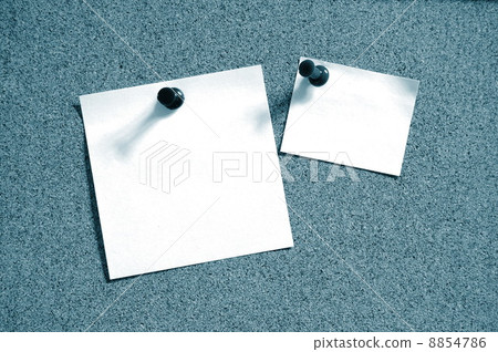 blank sheet paper on bulletin board blank sheet paper on bulletin board 8854786