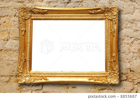 blank image frame and wall 8855687