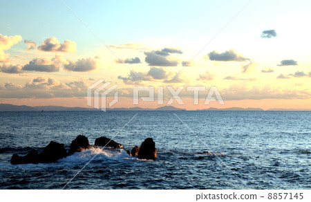 越前海岸的晚上風景 越前海岸的晚上風景 8857145